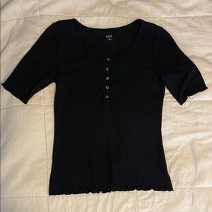 a.n.a Ribbed T-Shirt